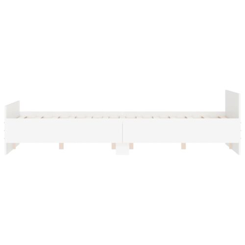 Bed Frame White 135x190cm - Image 5