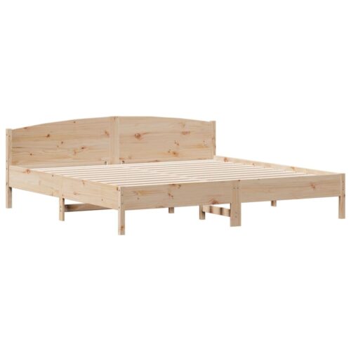 Bed Frame 183x203cm King Solid Wood Pine - Image 2