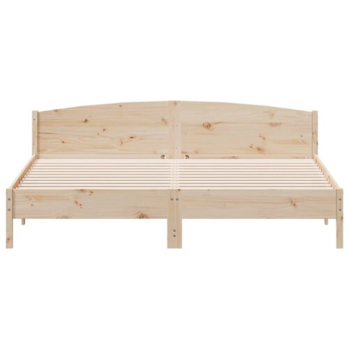 Bed Frame 183x203cm King Solid Wood Pine - Image 4