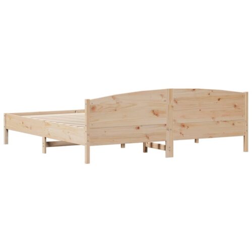 Bed Frame 183x203cm King Solid Wood Pine - Image 6