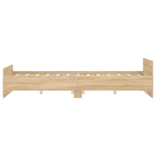 Bed Frame Sonoma Oak 150x200cm - Image 5