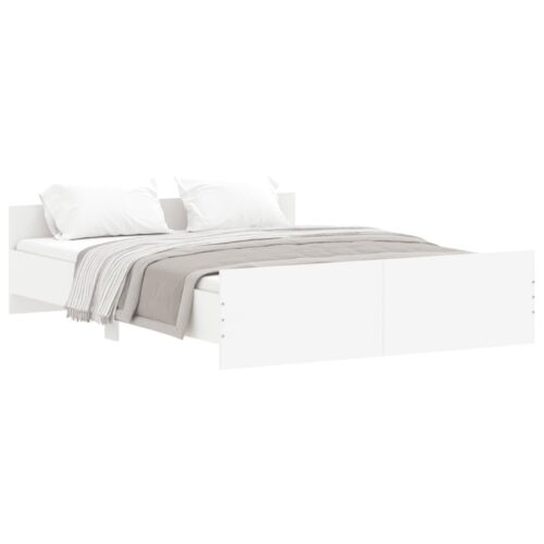 Bed Frame White 150x200cm - Image 2