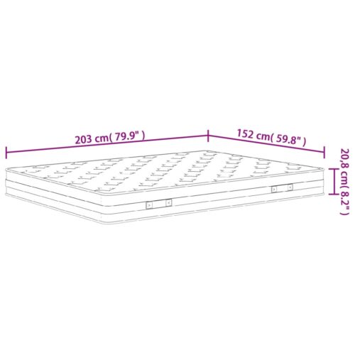 Bonnell Spring Mattress Medium 152x203cm Queen Size - Image 7