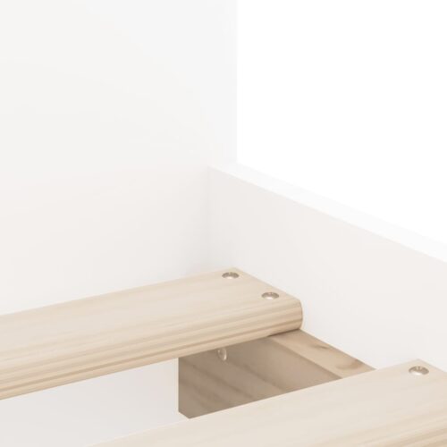 Bed Frame with Drawers White 90x190cm - Image 9