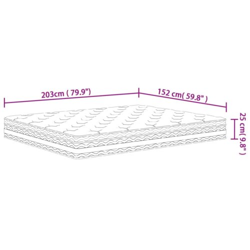 Pocket Spring Mattress Medium 152x203cm Queen Size - Image 7