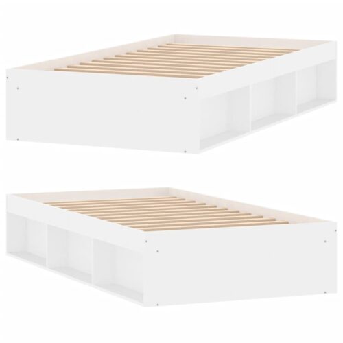 Bed Frame White 90x190cm - Image 4