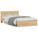 Bed Frame Sonoma Oak 135x190cm