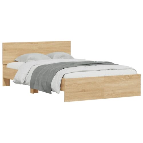 Bed Frame Sonoma Oak 135x190cm - Image 3