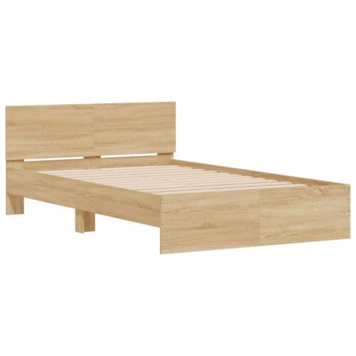 Bed Frame Sonoma Oak 135x190cm - Image 4