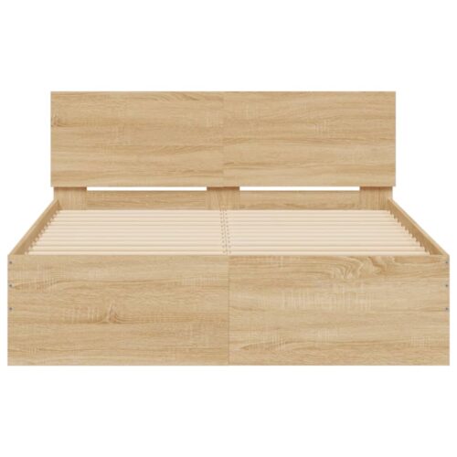 Bed Frame Sonoma Oak 135x190cm - Image 5