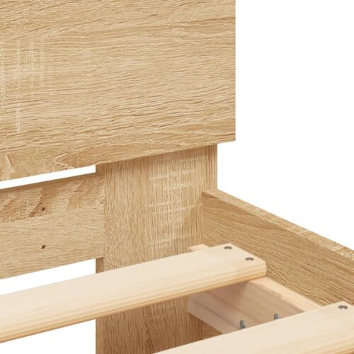 Bed Frame Sonoma Oak 135x190cm - Image 8