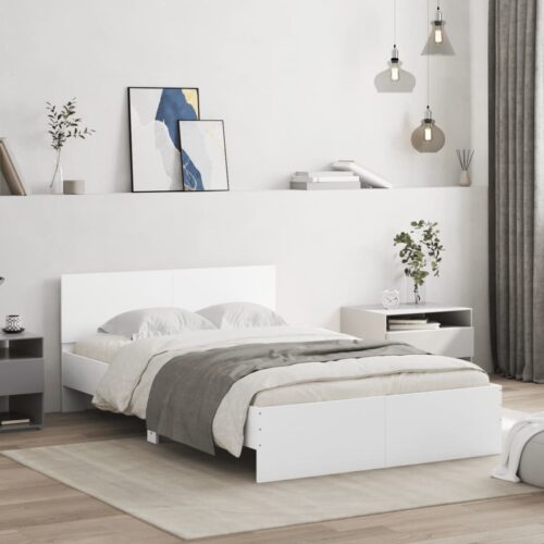 Bed Frame White 135x190cm