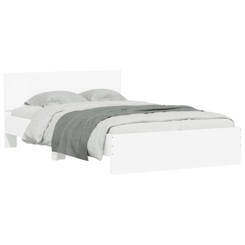 Bed Frame White 135x190cm - Image 3