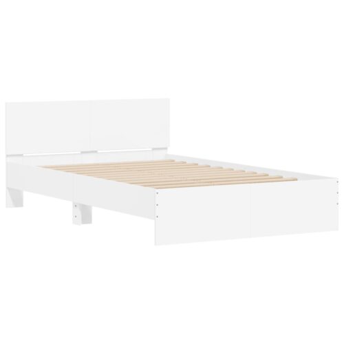 Bed Frame White 135x190cm - Image 4