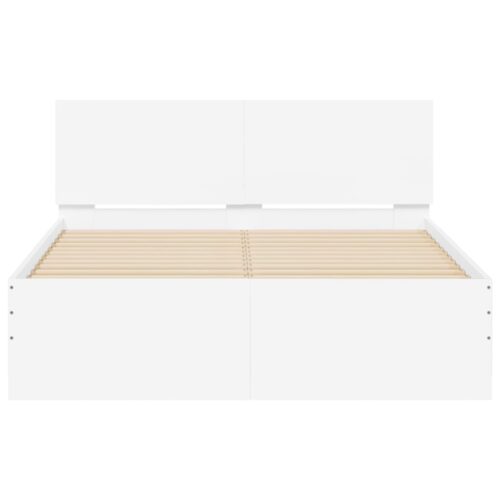 Bed Frame White 135x190cm - Image 5