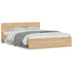 Bed Frame Sonoma Oak 150x200cm