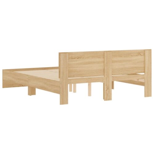 Bed Frame Sonoma Oak 150x200cm - Image 7