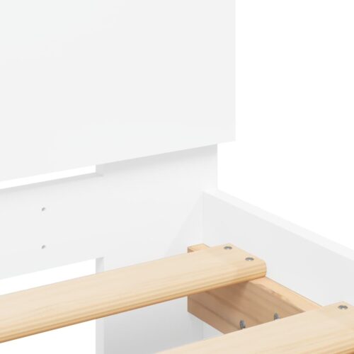 Bed Frame White 150x200cm - Image 8