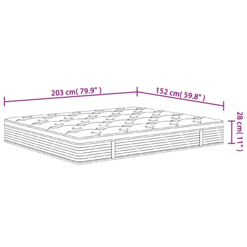 Pocket Spring Mattress Medium Plus 153x203cm Queen Size - Image 7