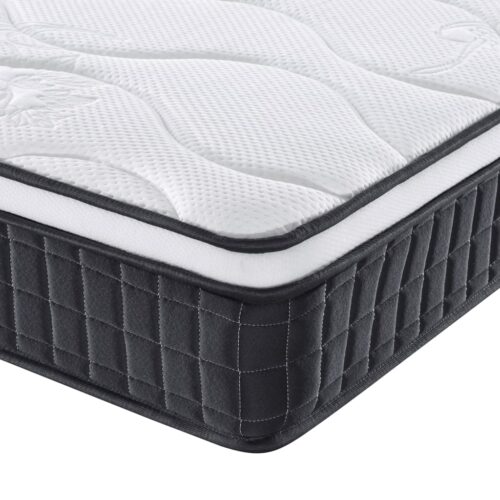 Bonnell Spring Mattress Fabric Foam Medium Firm Bed Queen Size 152x203cm - Image 5