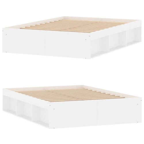 Bed Frame White 135x190cm - Image 4