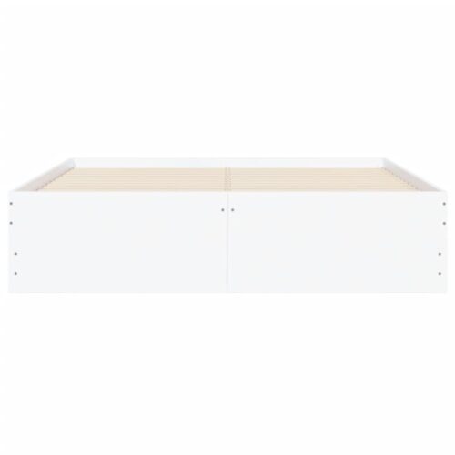 Bed Frame with Drawers White 135x190cm - Image 6