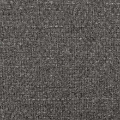 Box Spring Bed with Mattress Dark Grey 137x190cm Fabric - Image 9