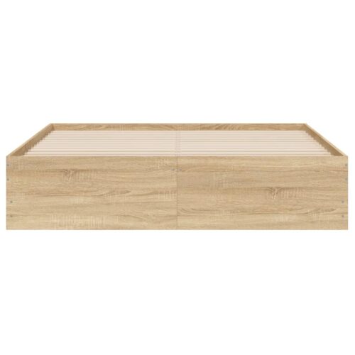 Bed Frame with Drawers Sonoma Oak 150x200cm - Image 6