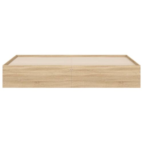 Bed Frame with Drawers Sonoma Oak 183x203cm King - Image 6