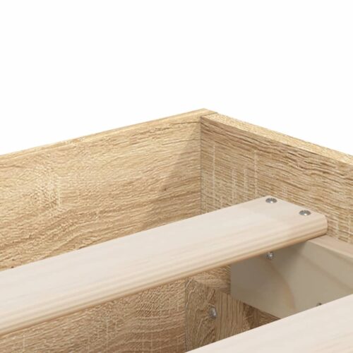 Bed Frame with Drawers Sonoma Oak 183x203cm King - Image 9