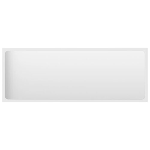 Bathroom Mirror White 100x1.5x37cm Engineered Wood - Image 2