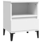 Bedside Cabinet White 40x35x50cm