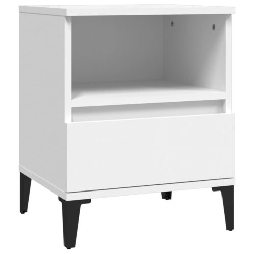 Bedside Cabinet White 40x35x50cm