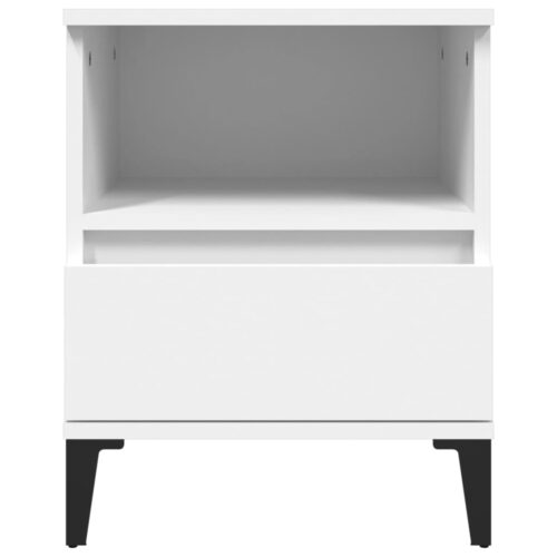 Bedside Cabinet White 40x35x50cm - Image 6