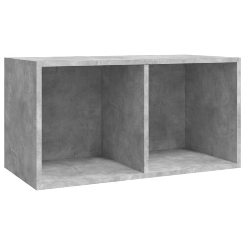 Vinyl Storage Box Concrete Grey 71x34x36cm Engineered Wood