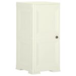 Plastic Cabinet 40x43x85.5cm Wood Design Vanilla Ice