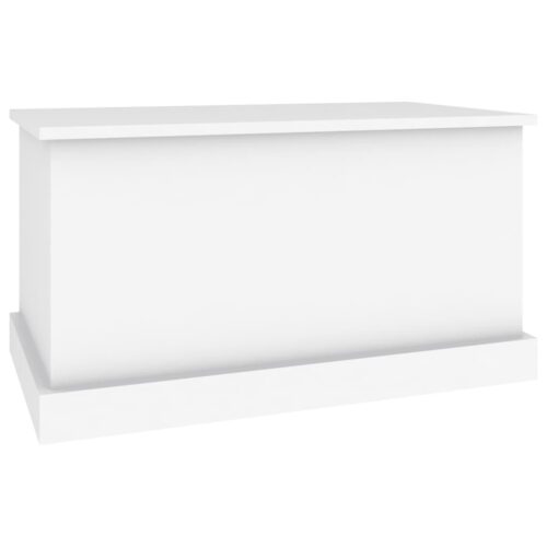 Storage Box White 70x40x38cm Engineered Wood - Image 5