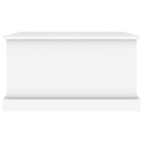 Storage Box White 70x40x38cm Engineered Wood - Image 6