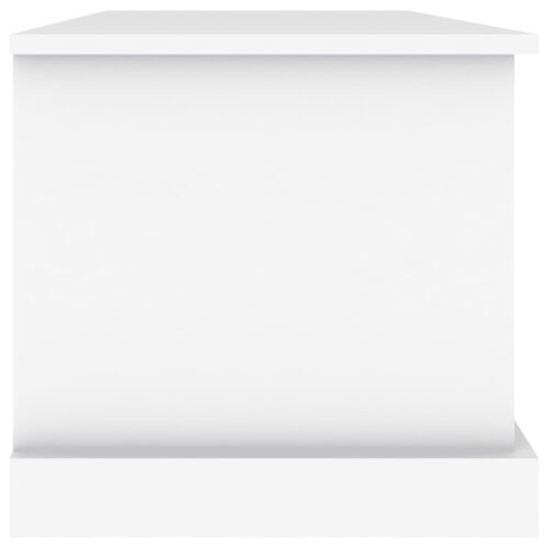 Storage Box White 70x40x38cm Engineered Wood - Image 7