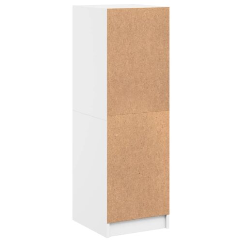 Highboard with Glass Doors White 35x37x109cm - Image 8