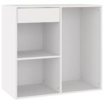 Cosmetic Cabinet White 80x40x75cm Engineered Wood