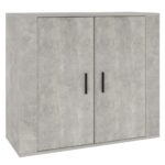 Sideboard Concrete Grey 80x33x70cm Engineered Wood