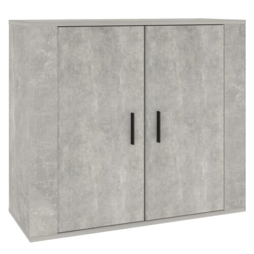 Sideboard Concrete Grey 80x33x70cm Engineered Wood