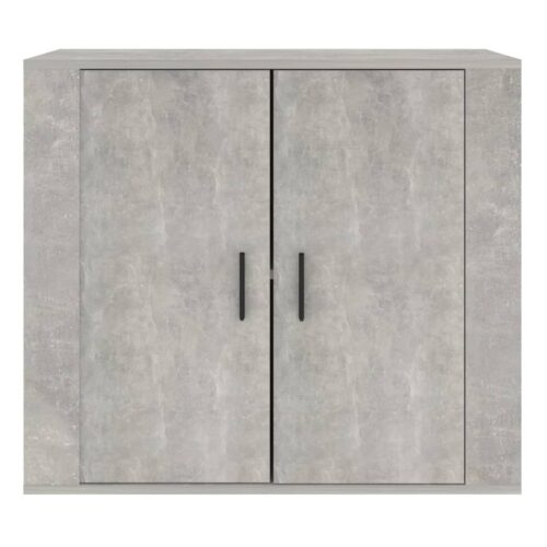 Sideboard Concrete Grey 80x33x70cm Engineered Wood - Image 3