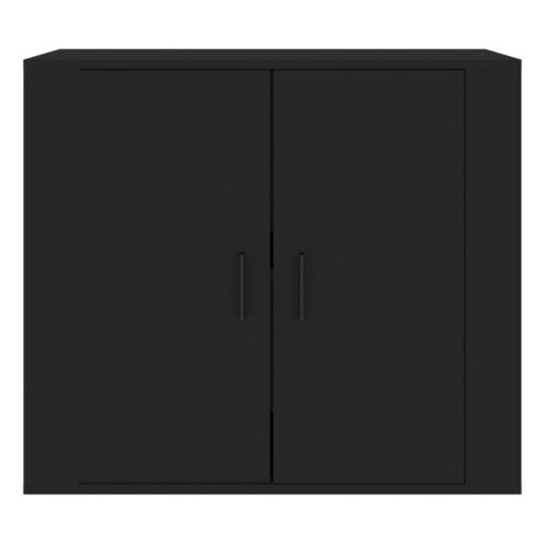 Sideboard Black 80x33x70cm Engineered Wood - Image 3