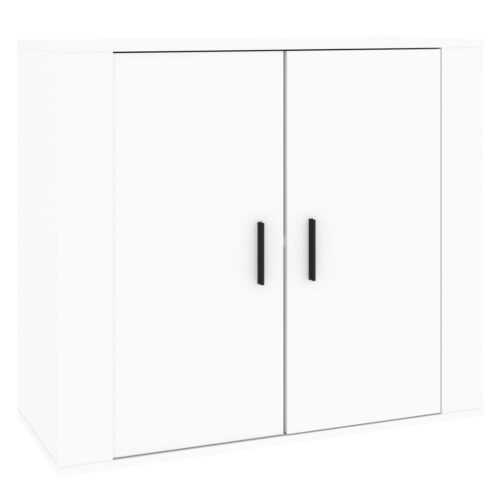 Wooden Sideboard Buffet Cabinet Storage Kitchen Rack Display Shelf White 80x33x70cm - Image 2