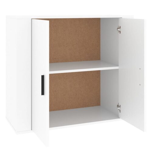 Wooden Sideboard Buffet Cabinet Storage Kitchen Rack Display Shelf White 80x33x70cm - Image 4