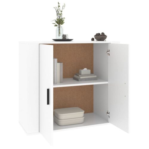 Wooden Sideboard Buffet Cabinet Storage Kitchen Rack Display Shelf White 80x33x70cm - Image 6