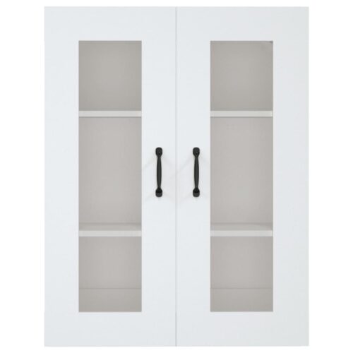 Hanging Wall Cabinet White 69.5x34x90cm - Image 3