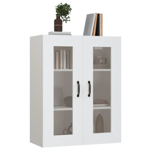 Hanging Wall Cabinet White 69.5x34x90cm - Image 6